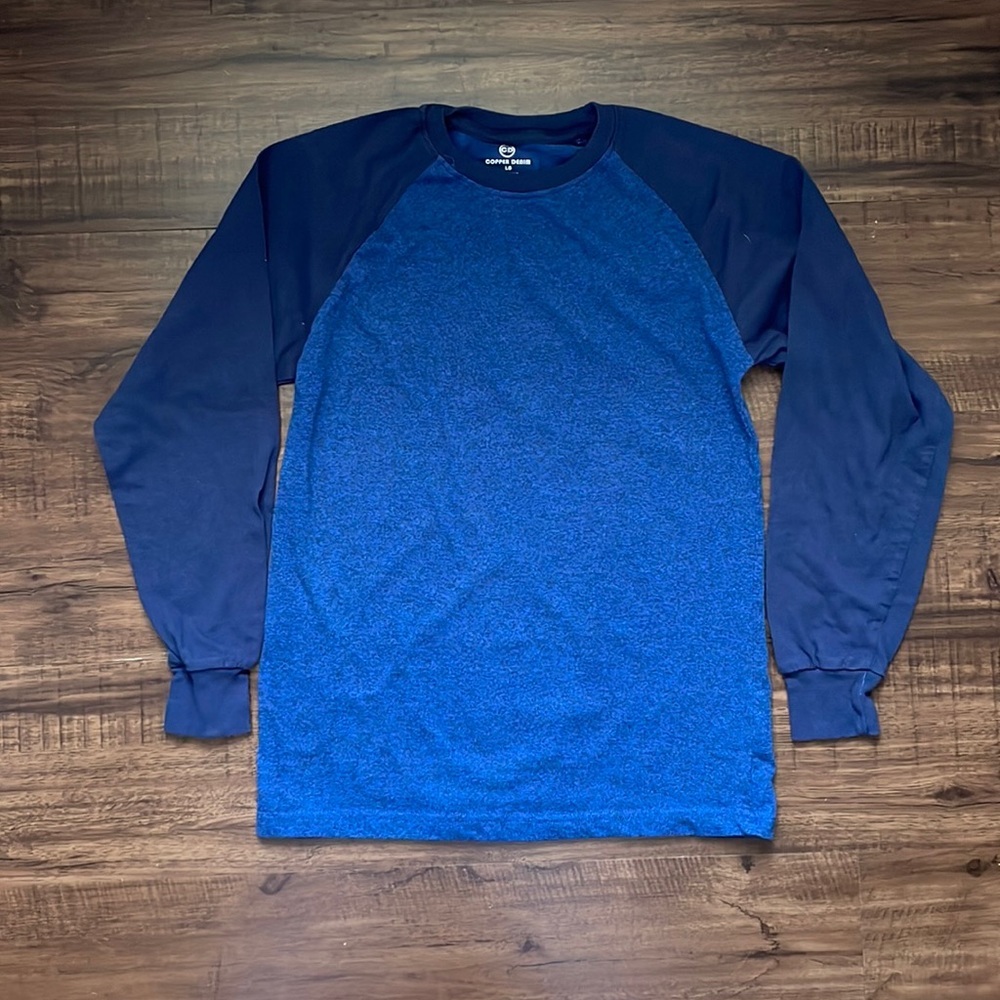 Lg Copper Denim Baseball Tee